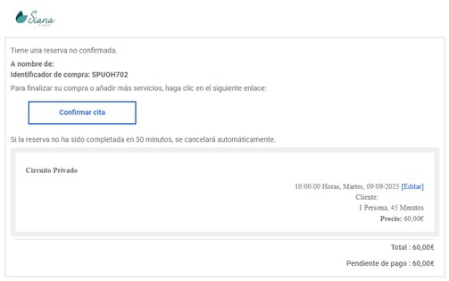 solicitud confirmacion